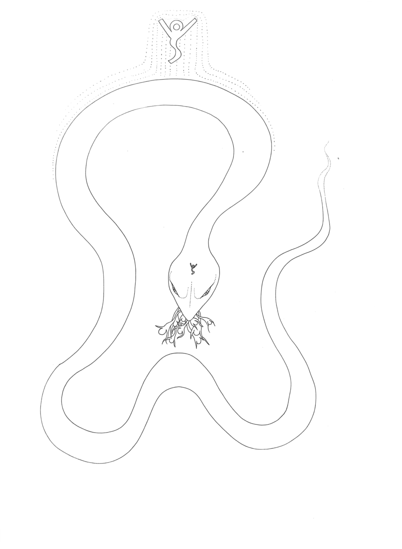 插画 · 蛇形神兽