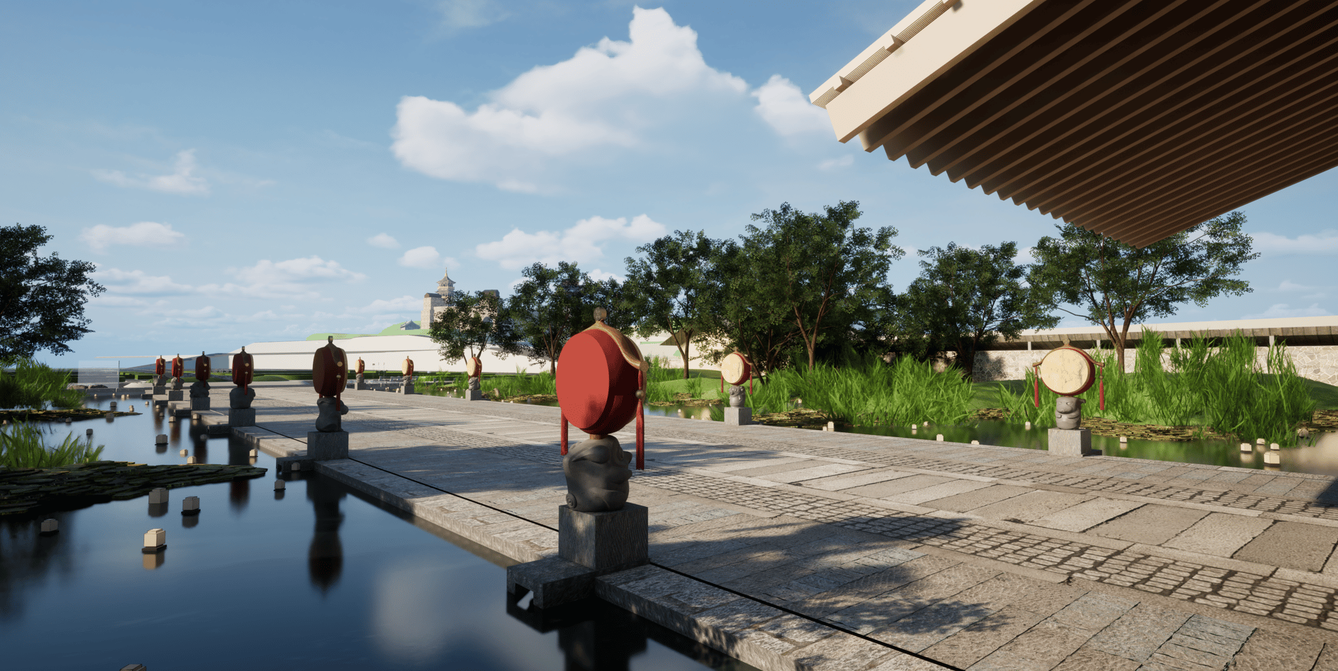 Water and Walkway