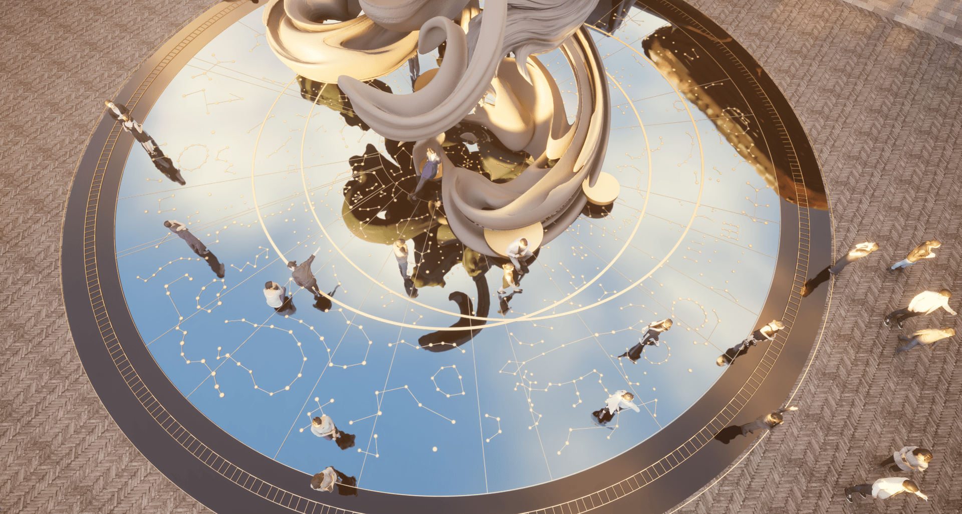 Plaza — Overhead View