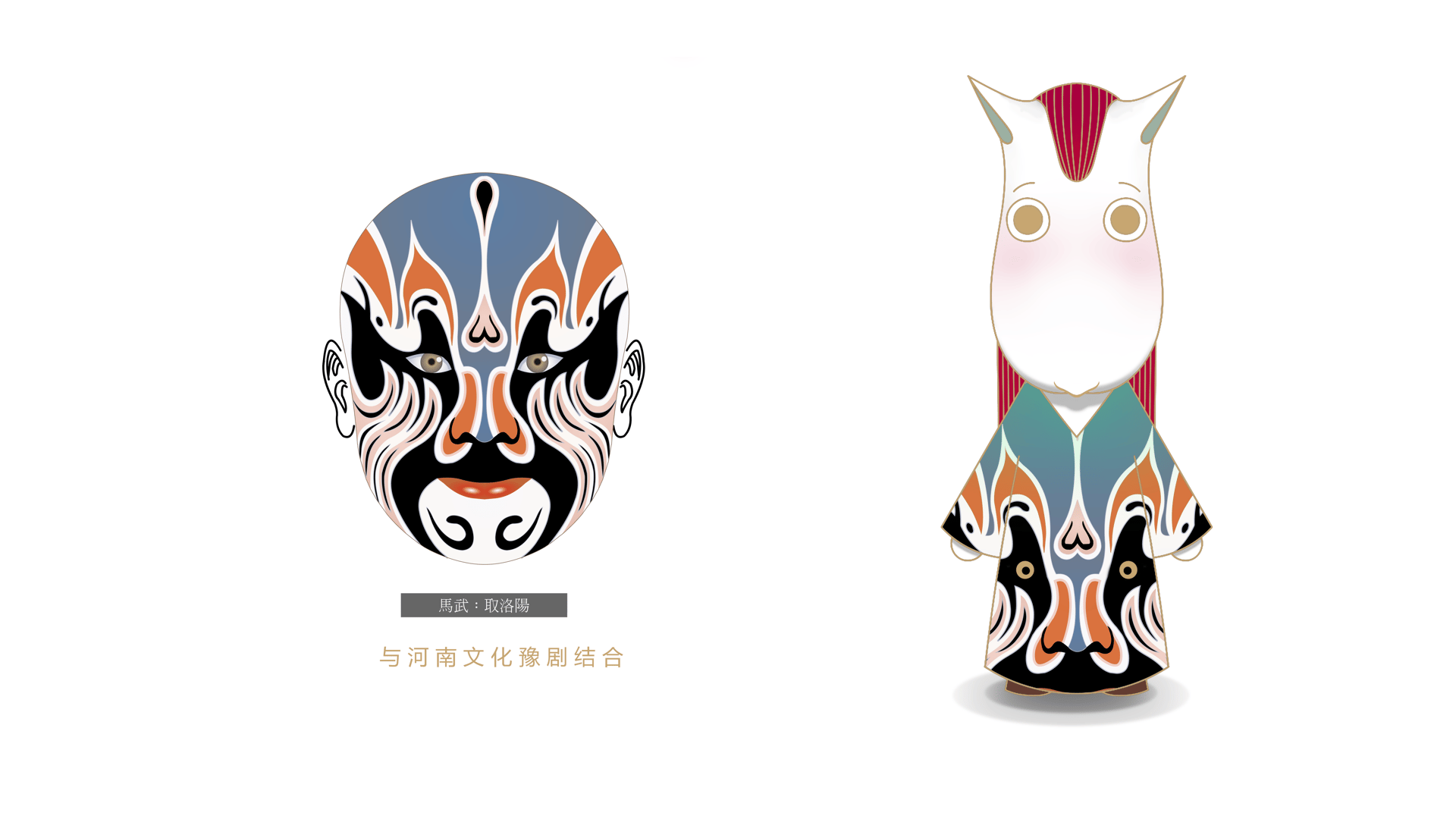 Character with Opera-Mask Motifs